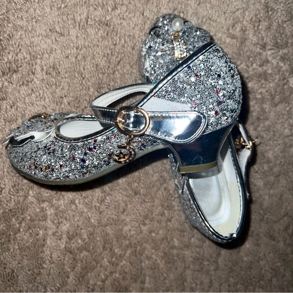 Cadidi Dinos Girls Dress Shoes Wedding Party Mary Jane Princess Shoes Size 3